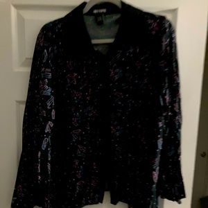 Hot Topic crystal print blouse